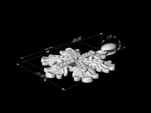 Підвіска з круглими листочками 3D Принт Модель