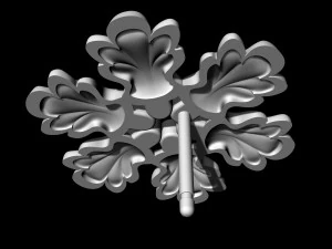 Круглі листя Сережки 3D Принт Модель