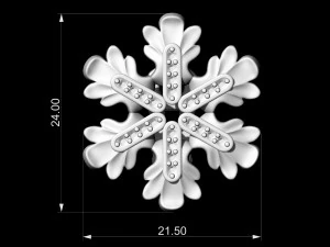 Круглі листя Сережки 3D Принт Модель