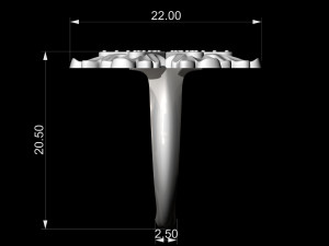 Round leaves ring Modello di stampa 3D