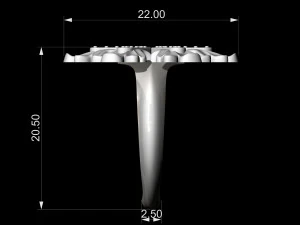 Круглі листочки кільцем 3D Принт Модель
