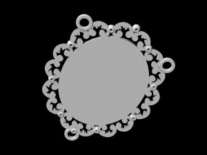 Ікона Марія з Ісусом для намиста та вервиці 3D Принт Модель