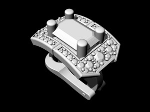 Rectangular cluster earrings Modelo de impresión 3D