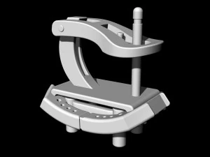 Rechthoekige clusteroorbellen 3D printmodel