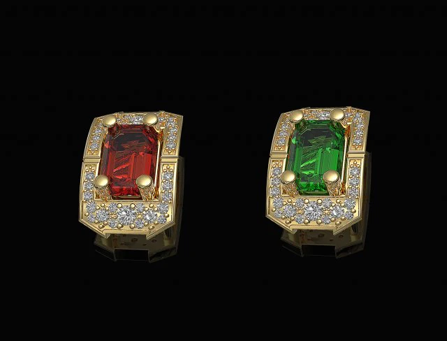 Pendente a grappolo rettangolare Modello di stampa 3D .c4d .max .obj .3ds .fbx .stl .blend