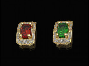 Rectangular cluster pendant 3D-Druckmodell