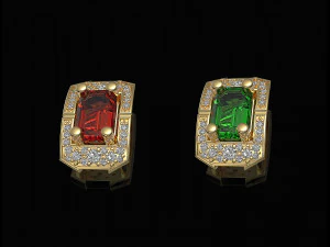 Pendente a grappolo rettangolare Modello di stampa 3D