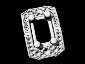 Pendente a grappolo rettangolare Modello di stampa 3D