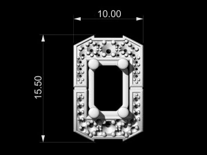 Pendente a grappolo rettangolare Modello di stampa 3D