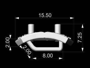 Pendente a grappolo rettangolare Modello di stampa 3D