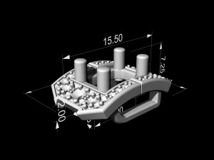 Pendente a grappolo rettangolare Modello di stampa 3D