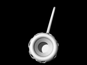 Enamel earrings with tall hook 3D Print Model
