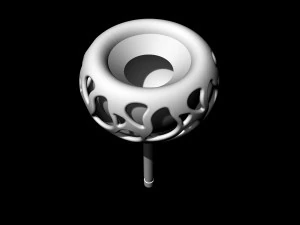 Enamel earrings with tall hook 3D Print Model