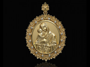Mary mother pendant 3D-Druckmodell