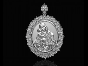 Mary mother pendant 3Dプリントモデル
