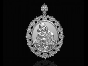 Mary mother pendant 3Dプリントモデル