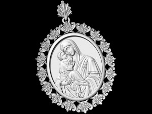 Mary mother pendant 3Dプリントモデル