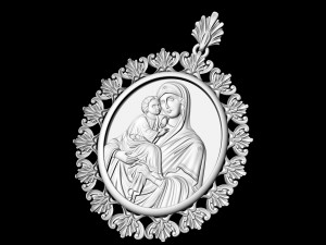 Mary mother pendant 3Dプリントモデル