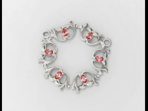 3D модель підвіски з кісточками груші 3D Принт Модель