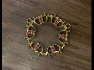 3D модель підвіски з кісточками груші 3D Принт Модель