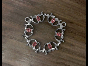 3D модель підвіски з кісточками груші 3D Принт Модель