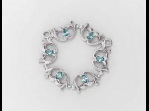 3D модель підвіски з кісточками груші 3D Принт Модель