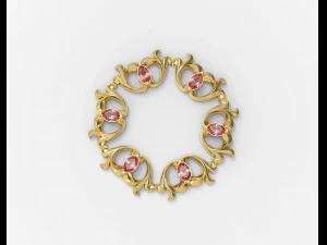 3D модель підвіски з кісточками груші 3D Принт Модель