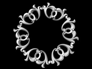 3D модель підвіски з кісточками груші 3D Принт Модель