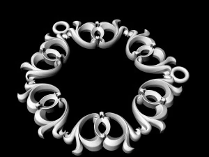 3D модель підвіски з кісточками груші 3D Принт Модель