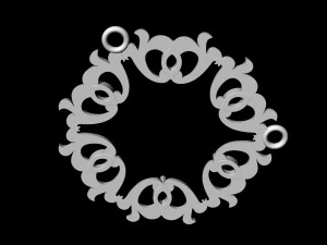 3D модель підвіски з кісточками груші 3D Принт Модель