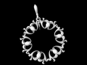 Pear stones earrings 3D Принт Модель