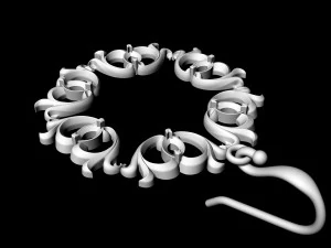 Pear stones earrings 3D Print Model