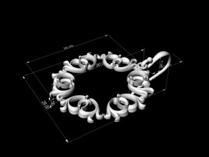 Pear stones earrings 3D Print Model