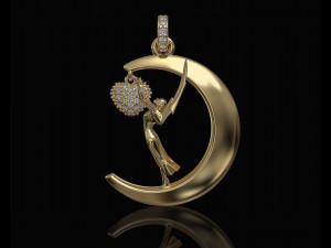 Emmy in love pendant 3D Print Model