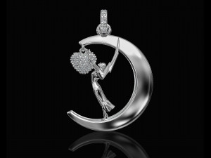 Emmy in love pendant 3D Принт Модель