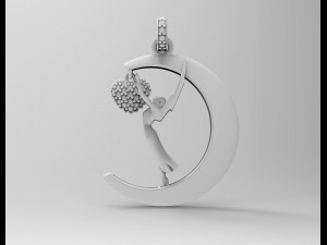 Emmy in love pendant 3D Принт Модель