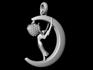 Emmy in love pendant 3D Принт Модель