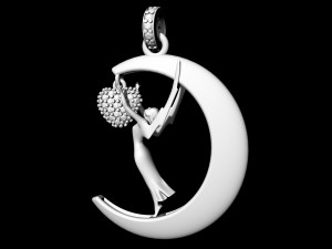 Emmy in love pendant 3D Принт Модель