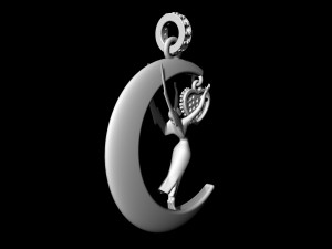 Emmy in love pendant 3D Принт Модель