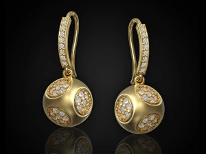 Сережки-кубики 3D Принт Модель