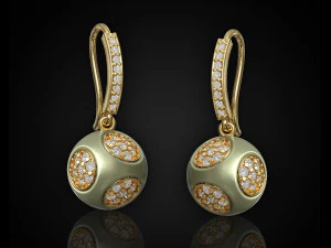 Сережки-кубики 3D Принт Модель