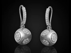 Сережки-кубики 3D Принт Модель