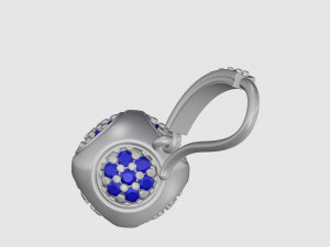 Cube of ball earrings 3D Print Model
