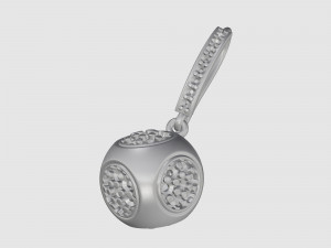 Cube of ball earrings 3D Print Model
