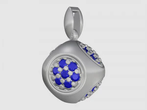 Cube of ball and Half ball pendants 3D Print Model