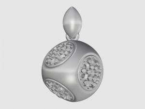 Cube of ball and Half ball pendants 3D प्रिंट मॉडल