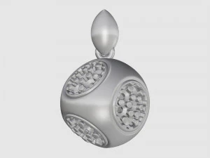 Cube of ball and Half ball pendants 3D Print Model