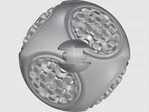 Cube of ball and Half ball pendants 3D Print Model