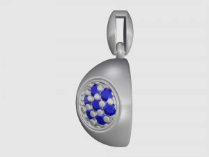 Cube of ball and Half ball pendants 3D Print Model