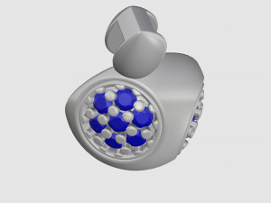 Cube of ball and Half ball pendants 3D प्रिंट मॉडल